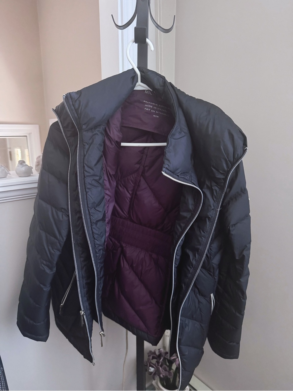 Michael Kors packable down puffer jacket